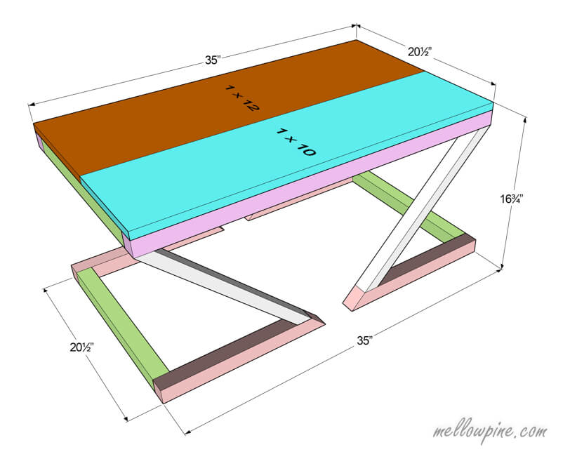 Z Coffee Table Reversed