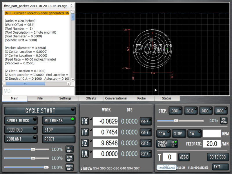 Pathpilot Controller Interface