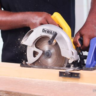 Ripping a 2x4 with a circular saw