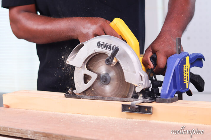 Ripping a 2x4 with a circular saw