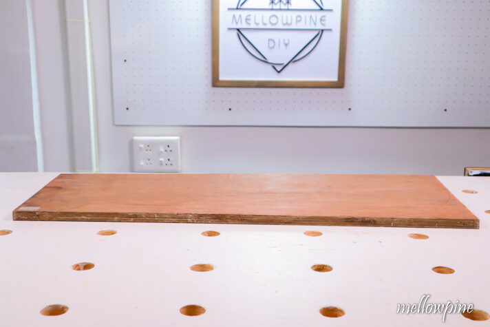 Sacrificial board of plywood