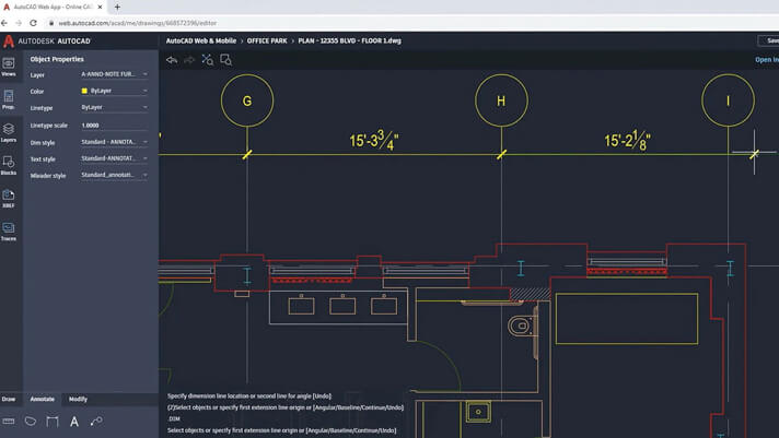 AutoCAD window