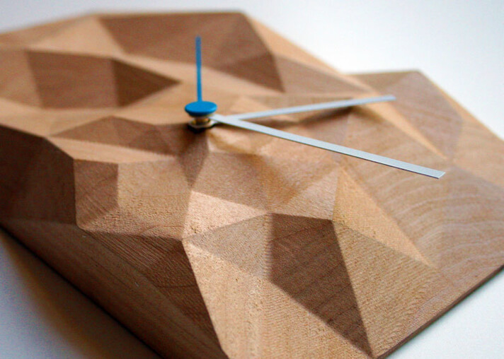 3D carved clock