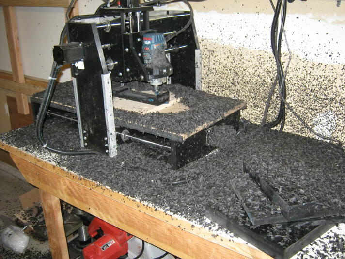 A messy CNC router