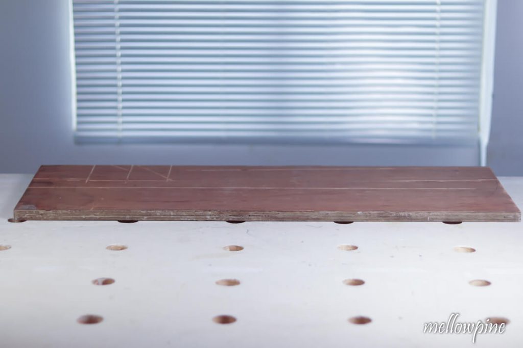 sacrificial sheet on the table