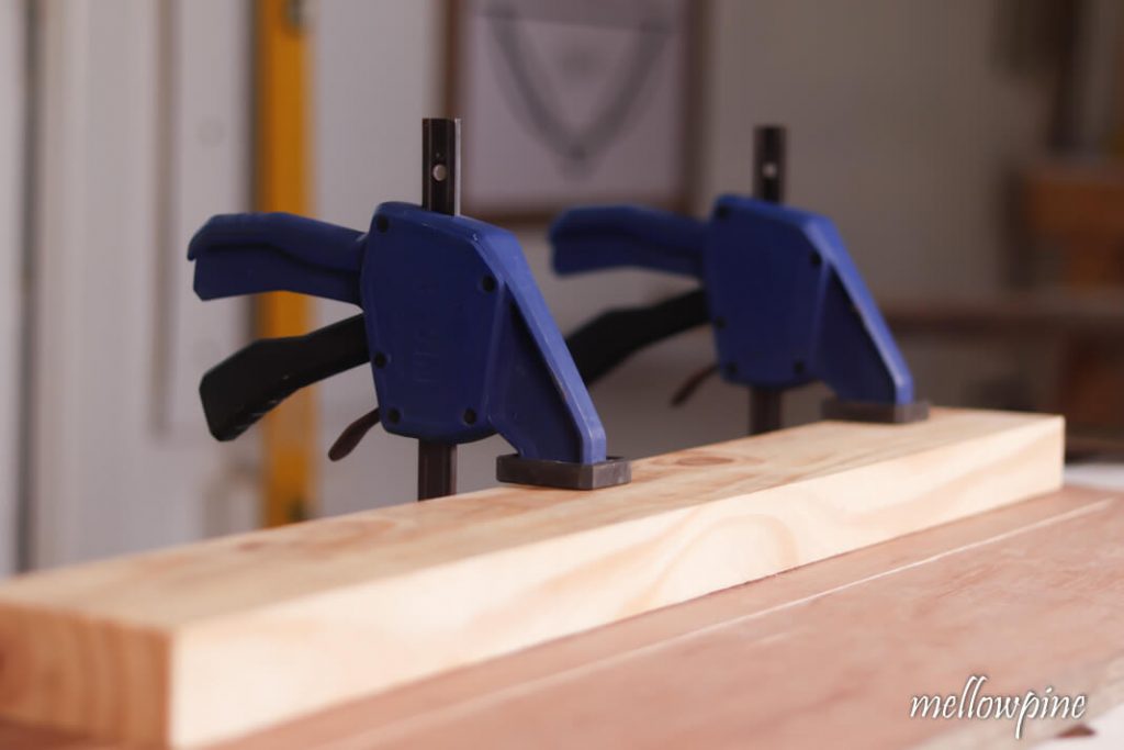 Clamping wood using quick grip clamps
