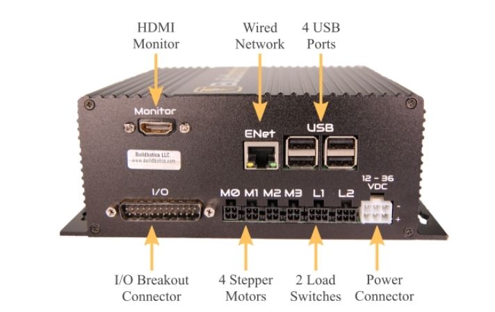 Buildbotics controller back side
