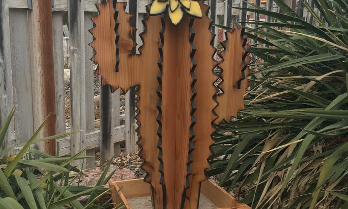 Cedar yard ornament