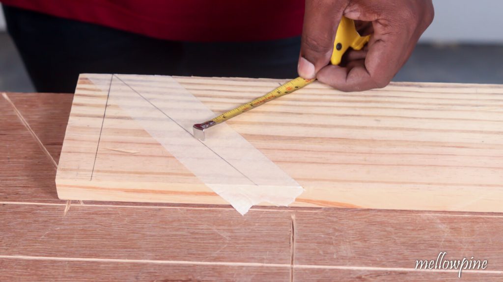 Drawing offset onto wood