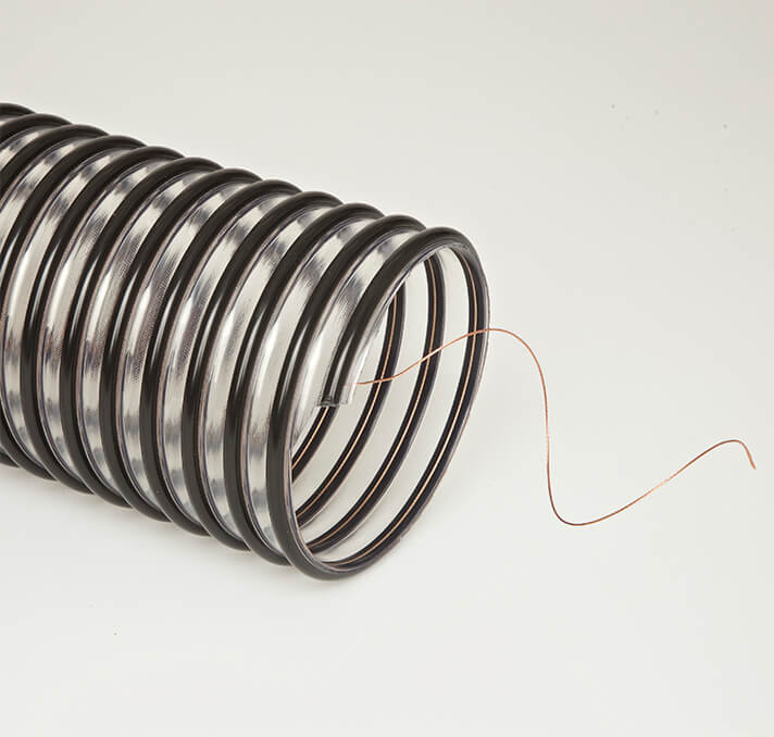 Duct with ground wire