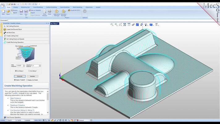 FreeMILL CAM software interface