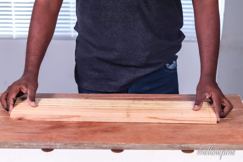 Wood on sacrificial wood