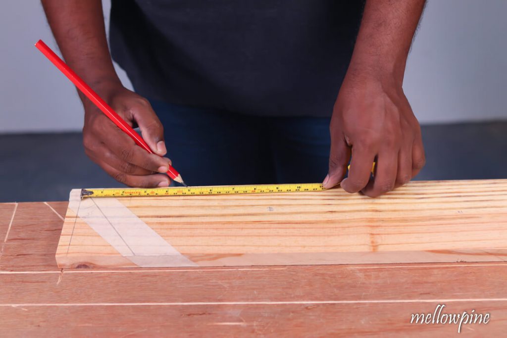 Transferring the distance onto wood