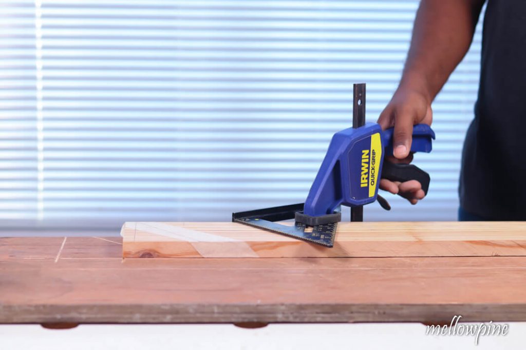 Clamping down with speed square