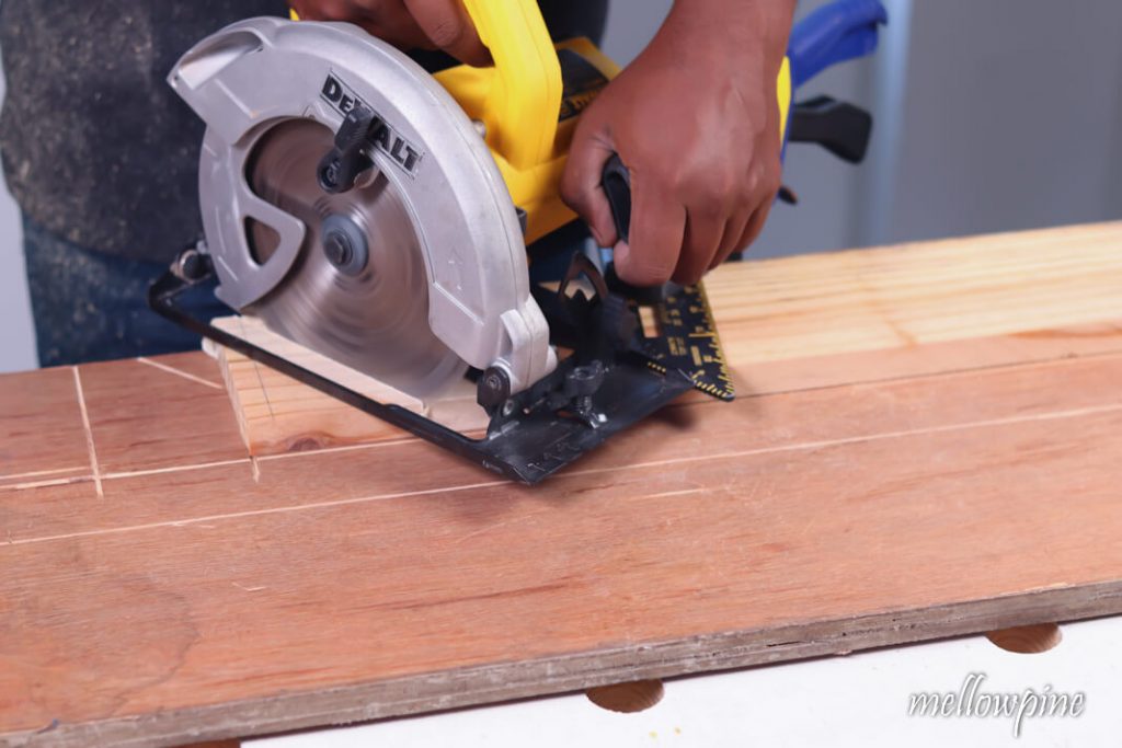 Sawing using a speed square