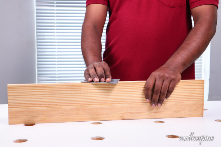 sanding the edges after ripping