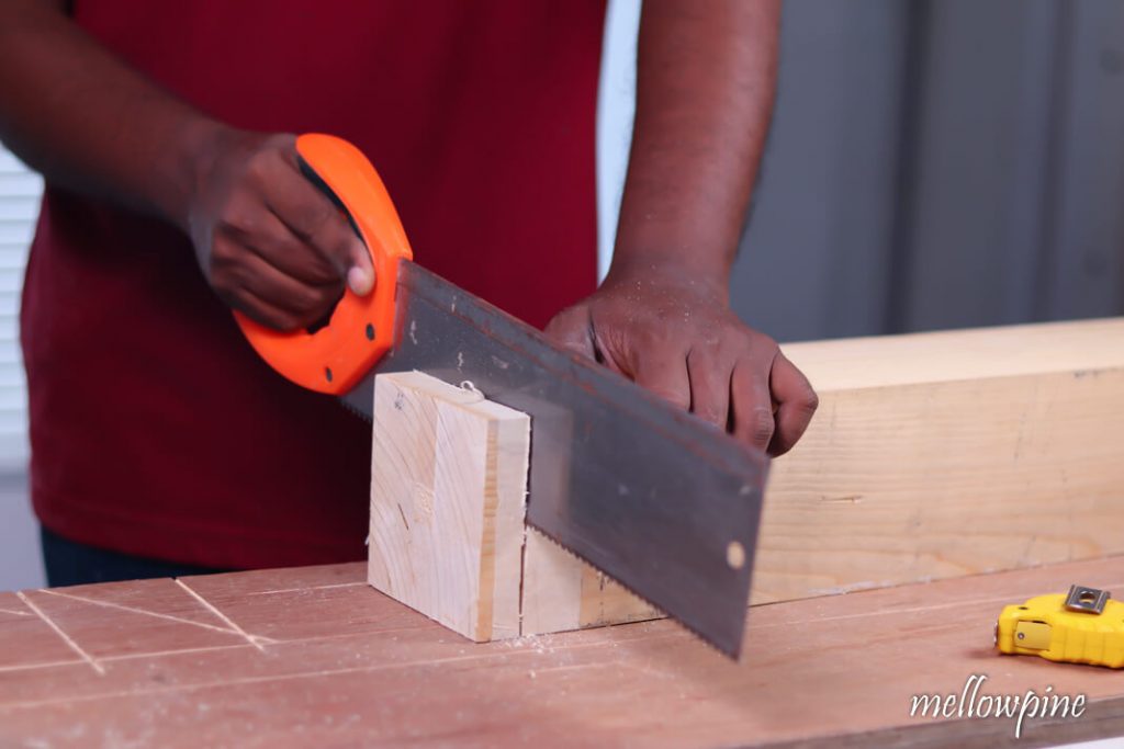 Cutting with hand saw
