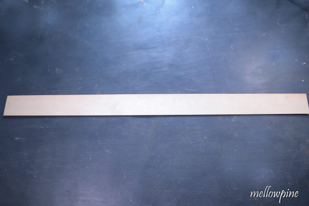 Plywood Piece after ripping
