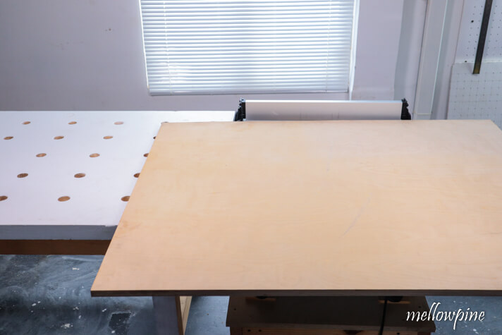 plywood sheet set on the table