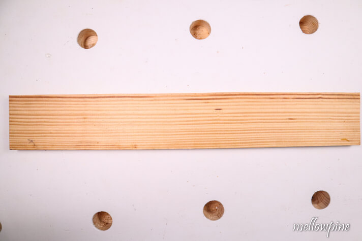 wood on which the 60 degree bevel cut is to be made