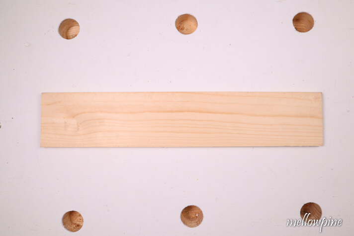 scrap piece of wood for setting the angle