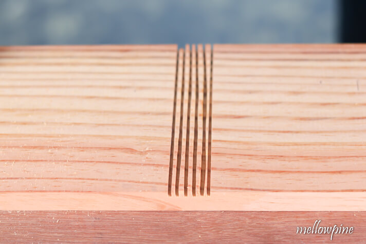 After making multiple passes with the circular saw