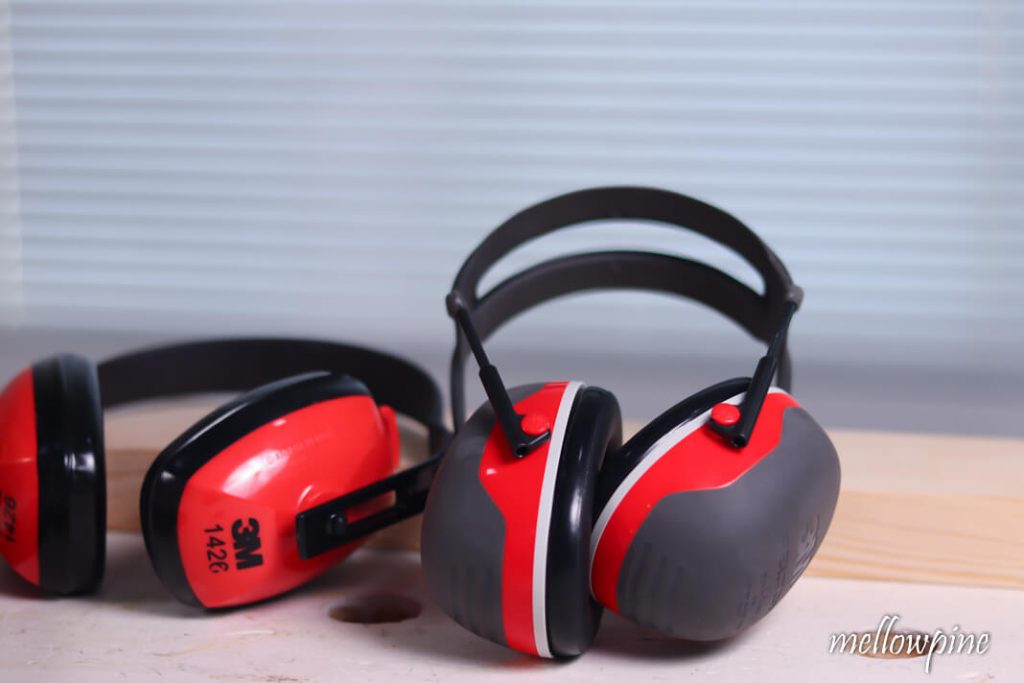 hearing protection while using a circular saw