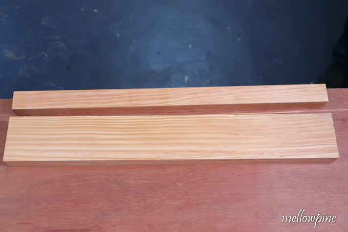 Setting the Wood piece on the sacrificial sheet
