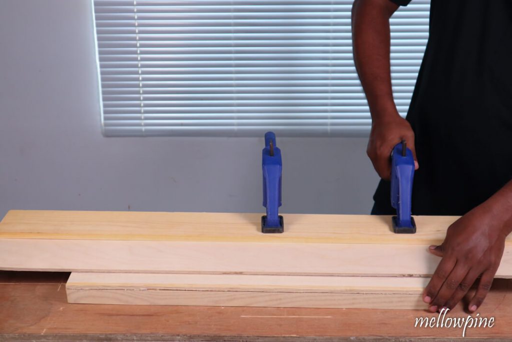 Clamping the straight edge