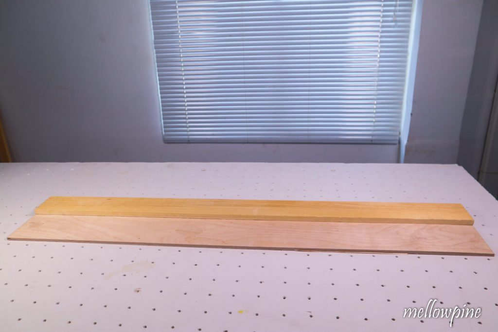 Finished straight edge with built-in offset