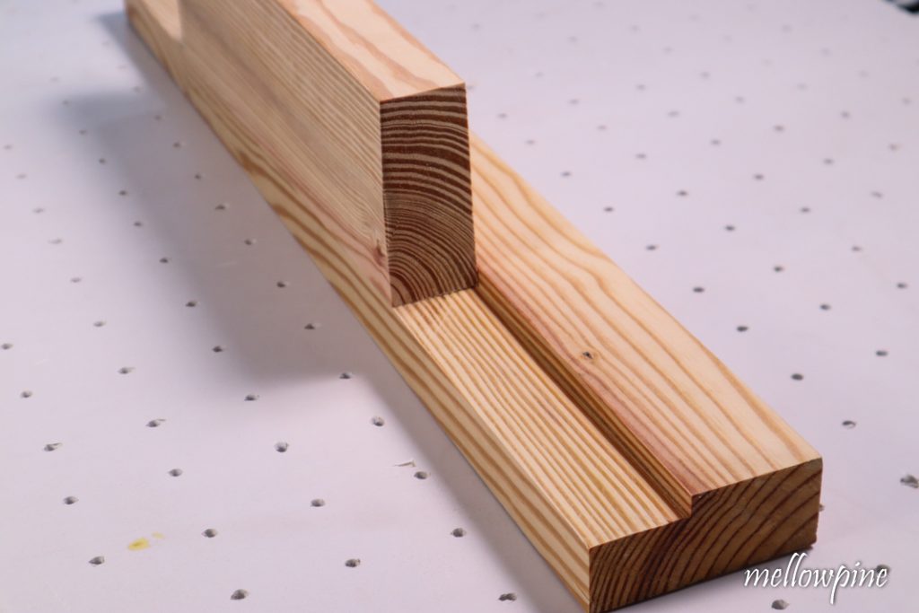 Rabbet cut made with circular saw