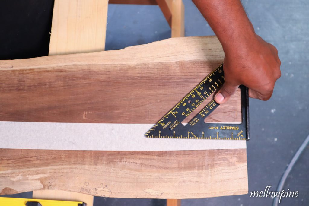 Speed square on the edge