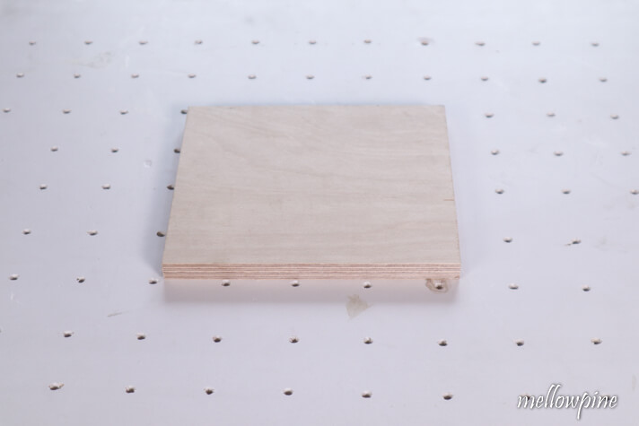 placing the material on the table