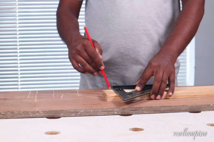 Drawing perpendicular line