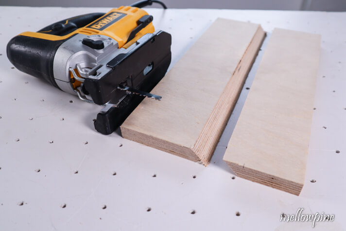 french cleat completed with a jigsaw