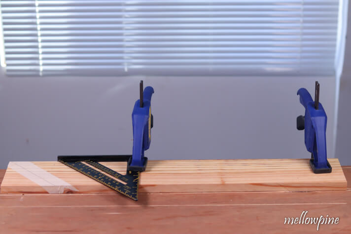Wood Clamped in the middle and the end