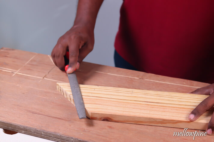 Finishing touches using a rasp