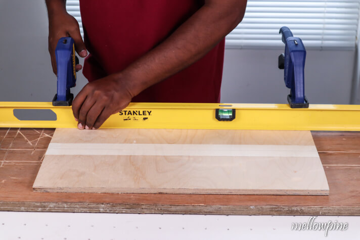 clamping a level as a straight edge