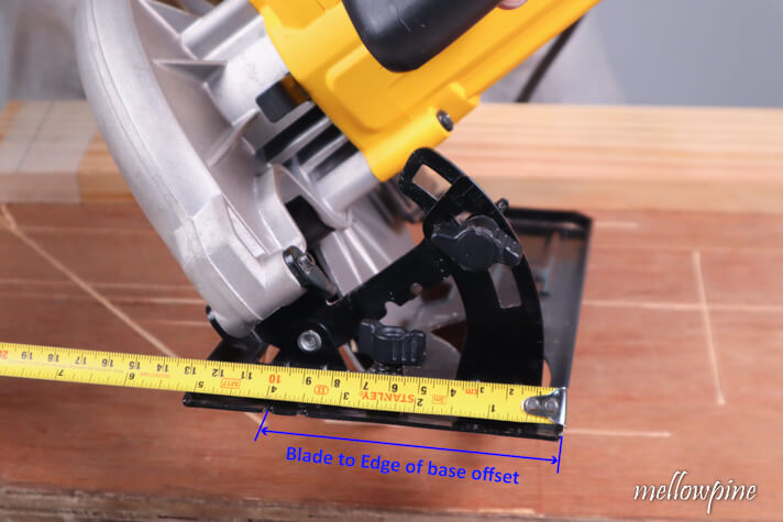 Blade to edge of base offset