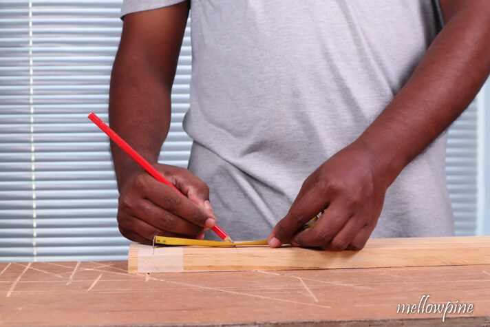 transferring offset distance on to the wood piece