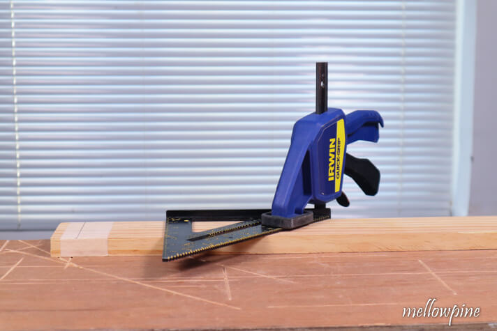 clamping the speed square