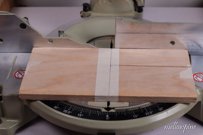material placed for crosscut