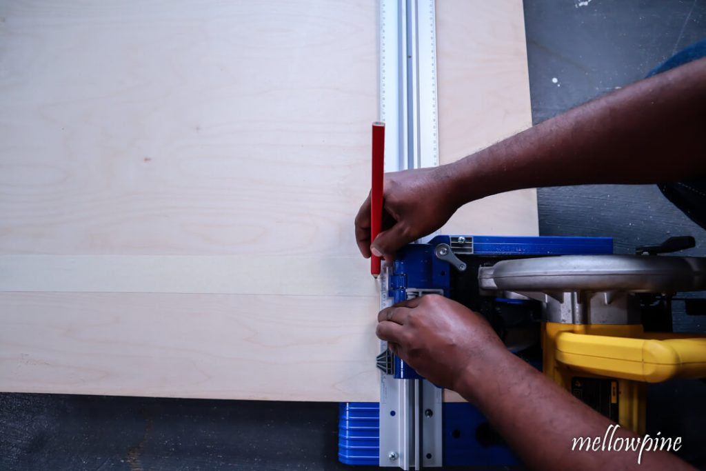 Marking width using track