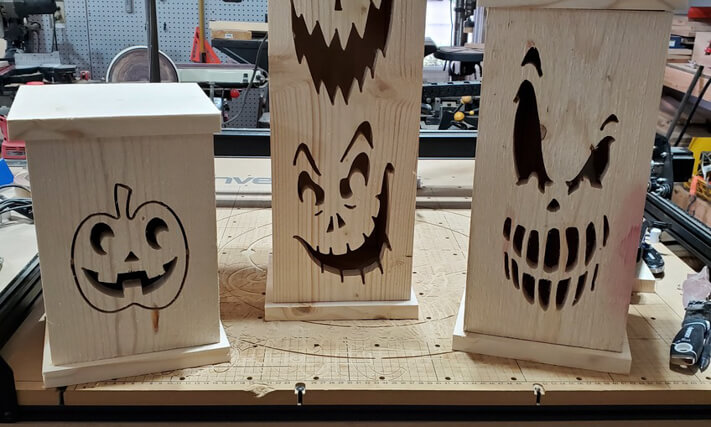 Pinewood Jack-O-Lantern