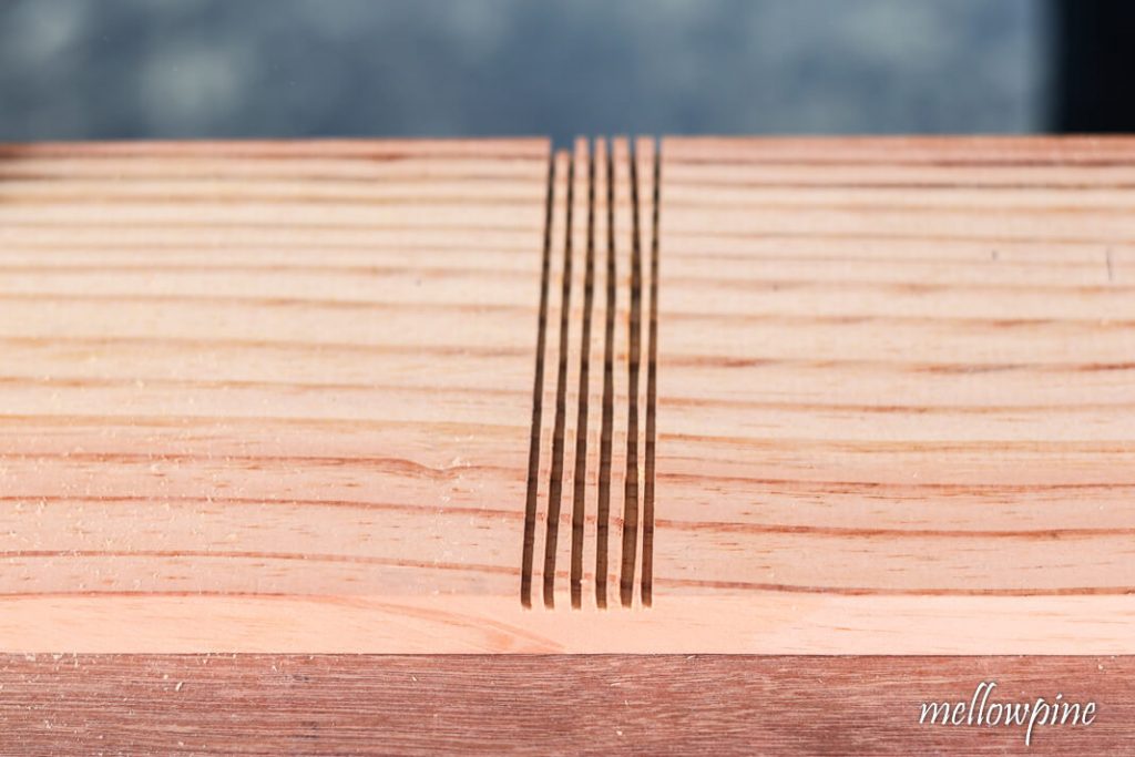 After making multiple passes with the circular saw