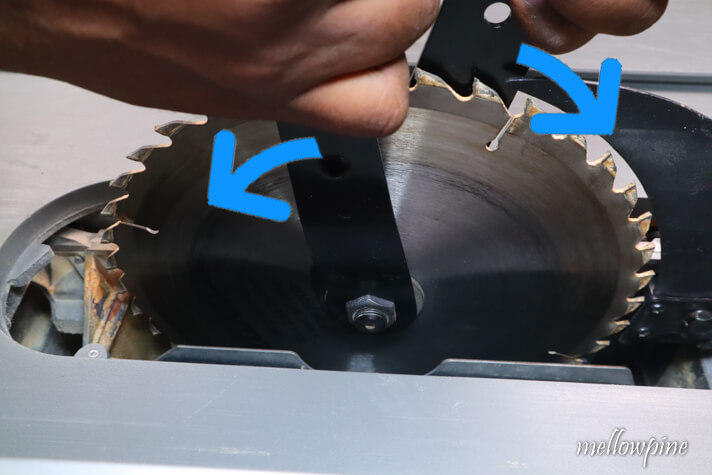 using wrenches to loosen the nut