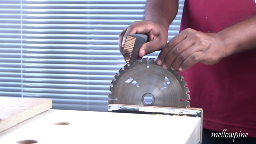 Filing using sand paper