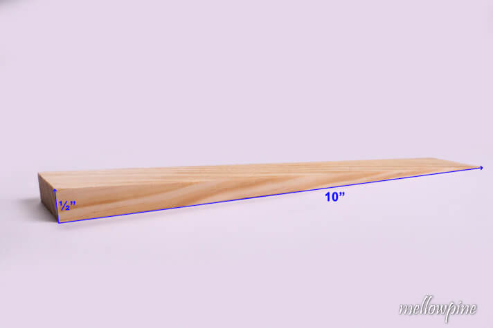 wedge made using table saw