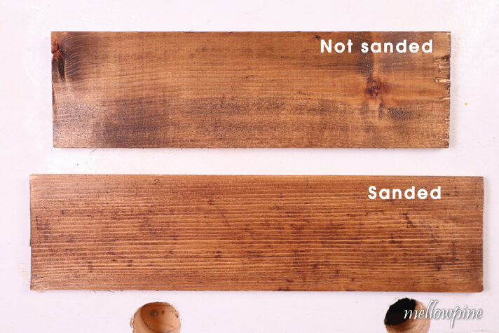 Sanded Wood vs Unsanded wood