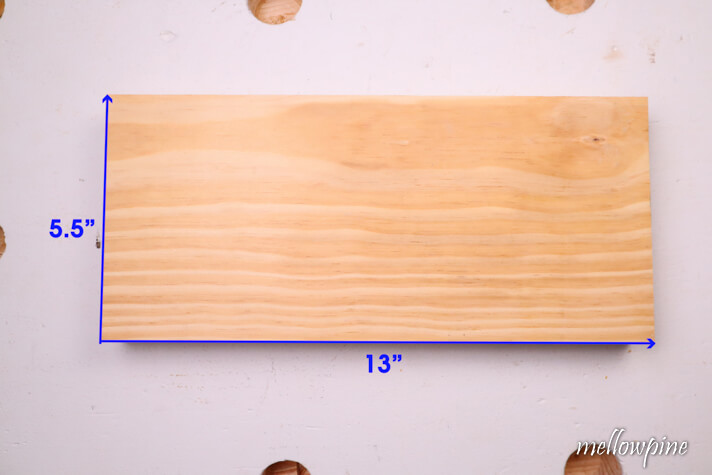 2x6 board for making wedge cutting jig